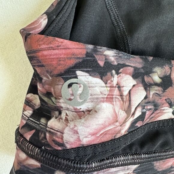 Lululemon 6 Break Free Sports Bra Peony Multi Pink Rose Brown - Picture 5 of 6